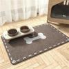 FANSU Dog Bowl Mat, Brown, Absorbent Quick-Dry Non-Slip Pet Feeding Mat, 9.6 x 90 cm view 1