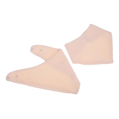 SWOOMEY 2-Pack Cotton Triangle Bibs, Breathable and Absorbent Baby Bibs for Toddlers