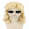 Lucoacos 80s Mullet Wig for Men, Golden Yellow Heavy Metal Punk Rock Party Costume Wig view 1