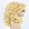 Lucoacos 80s Mullet Wig for Men, Golden Yellow Heavy Metal Punk Rock Party Costume Wig view 3