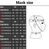 GAYLOP Latex Mask, Black Latex, Hooded, Large Open Eyes and Mouth, XS, Red view 3