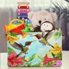 Mexpekil Foldable Storage Basket with Hummingbird, Hibiscus and Flower Print view 3