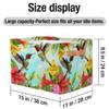 Mexpekil Foldable Storage Basket with Hummingbird, Hibiscus and Flower Print view 4