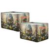 Mexpekil Easter Floral Egg Storage Baskets for Children's Toys, Foldable, 2-Pack view 2