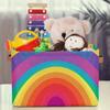 Mexpekil Foldable Storage Baskets with Rainbow Tunnel Pattern, 2-Pack view 3