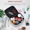 Watercolor Colorful Anime Dinosaurs Travel Makeup Bag for Women and Men, Cosmetic Organizer with Soft Handle, Large Capacity Toiletry Bag view 4