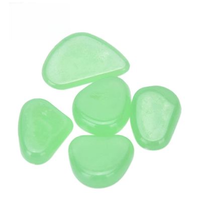 BESTonZON 100-Piece Green Glow-in-the-Dark Stones for Aquariums
