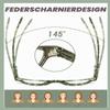 Hubeye 2-Pair Half-Moon Reading Glasses for Women and Men, Green Stripes, Half-Rim, Spring Hinges, +2.50 view 4