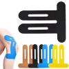 Pre-Cut Kinesiology Tape for Knee Support, Black, 20 Pieces view 1