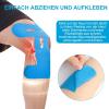 Pre-Cut Kinesiology Tape for Knee Support, Black, 20 Pieces view 2