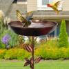 Vintage Bird Bath, Antique-Style Bird Waterer, 75 x 30 cm view 3