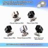 Replacement Shaving Heads for Skull Shaver Pitbull Electric Razors, 4-Pack view 3