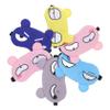 ERINGOGO 6-Pack Cute Silk Sleep Masks with Adjustable Strap, Soft Material for Home and Travel, for Men and Women view 1