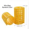 XPJYUA Hair Rollers, 6 Pcs Heatless Plastic Curlers for Loose Curls, Root Perm Rods and Bangs Styling, Orange, 3.6 cm view 4