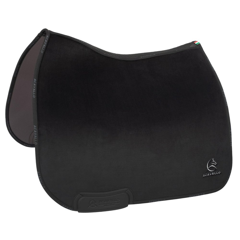 Acavallo Louvre Square Saddle Pad, Size: DR, Black