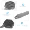 2-in-1 Double-Sided Silicone Body Brush with Long Handle view 3