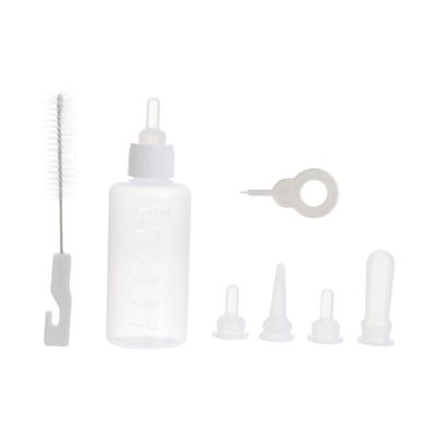 Kisangel 2 Pcs Pet Milk Bottles with Scale for Cats and Dogs