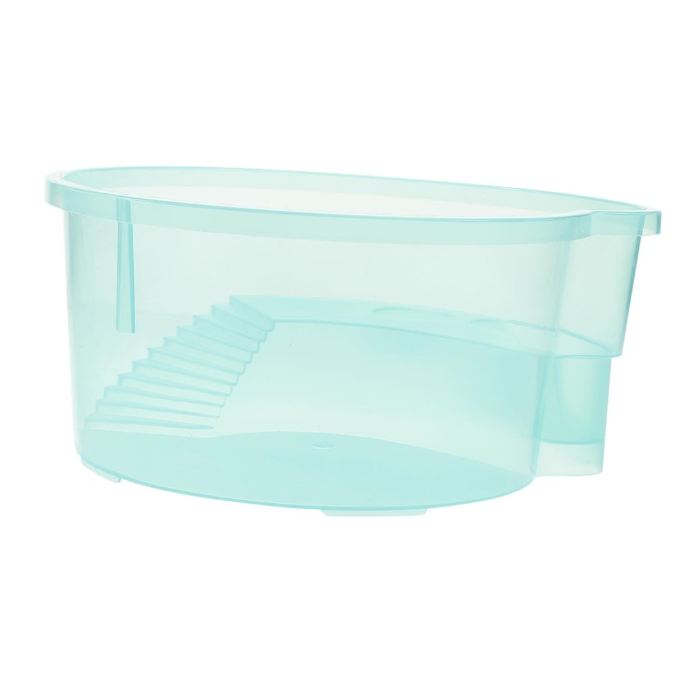 ibasenice Small Turtle and Reptile Tank, Green Plastic