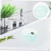ibasenice Small Turtle and Reptile Tank, Green Plastic view 3