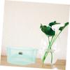 ibasenice Small Turtle and Reptile Tank, Green Plastic view 4