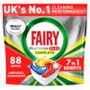 Fairy Platinum Plus All-in-One Dishwasher Tablets, Lemon, 88 Count view 1