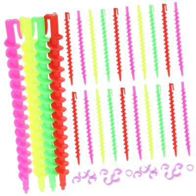 26-Piece Plastic Spiral Hair Curlers