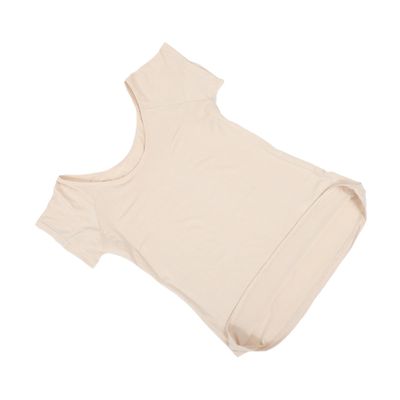 ERINGOGO Women's Sweat-Absorbing Underarm Vest, Long, Skin-Tone
