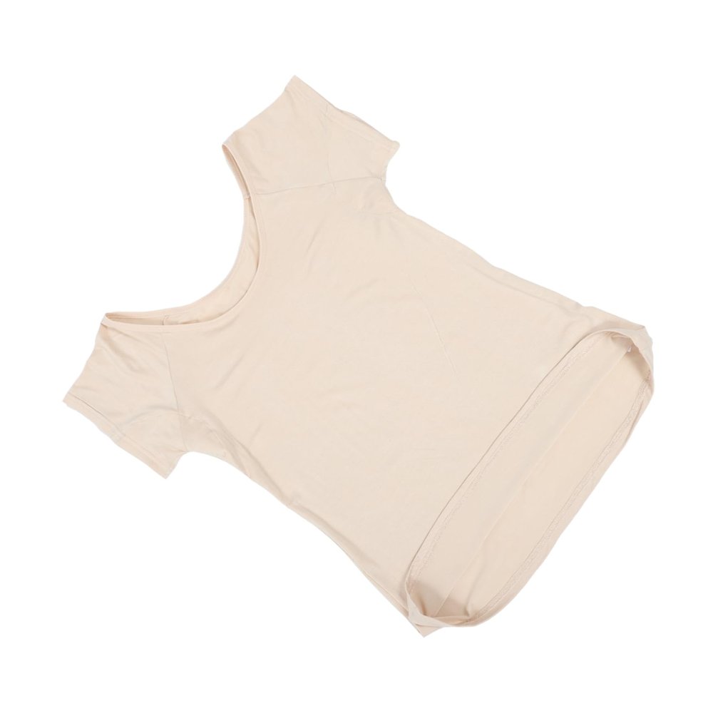 ERINGOGO Women's Sweat-Absorbing Underarm Vest, Long, Skin-Tone
