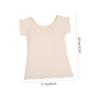 ERINGOGO Women's Sweat-Absorbing Underarm Vest, Long, Skin-Tone view 3