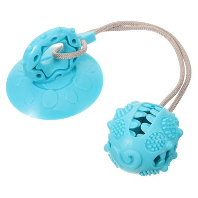 ERINGOGO Lickable Food Toy with Suction Cup for Dogs, Puppy Teething and Chew Toy, MOL Bite Toy, Sky Blue
