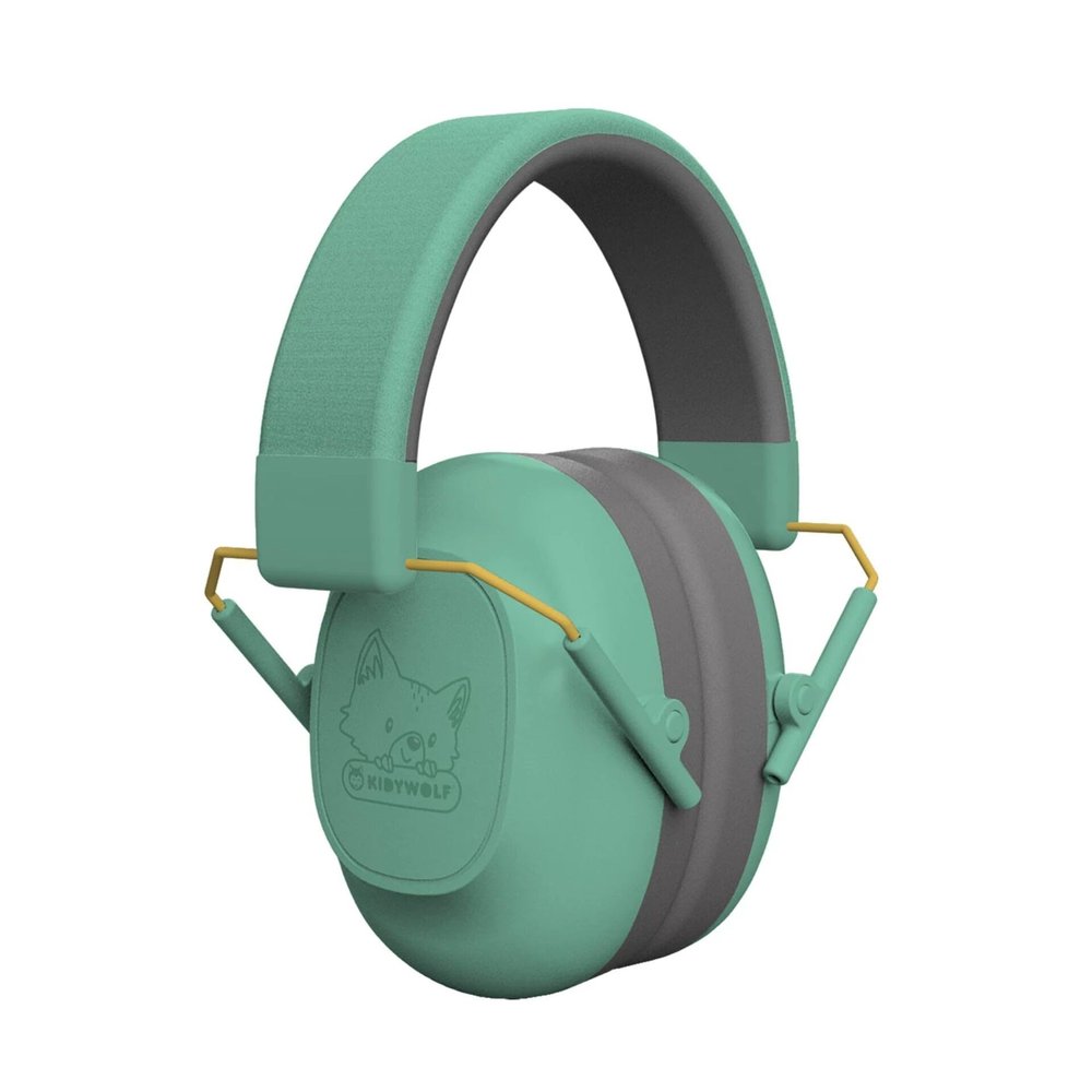 KIDYWOLF KIDYNOISE Green - Foldable Hearing Protection for Kids, 25 dB, Ages 5+