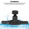 Yctze Black ABS 3-Way Aquarium Control Valves for 4mm Tubing and Air Pumps - 20 Pack view 2