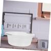 Round Transparent PP Handwashing Basin, Large, Portable, Lightweight view 4