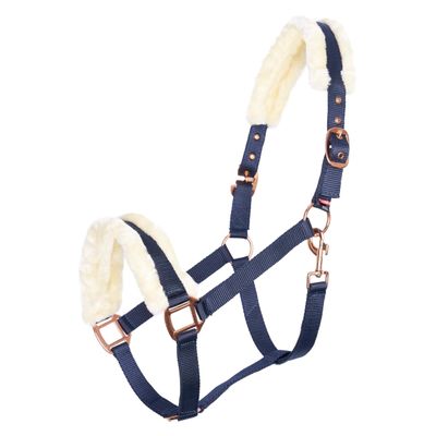 Imperial Riding Classic Fur Nylon Horse Halter, Navy, Foal