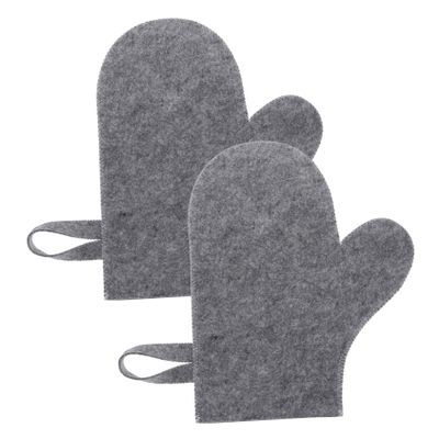 KAILIKETIY Felt Bath Gloves for Shower Exfoliation and Sauna