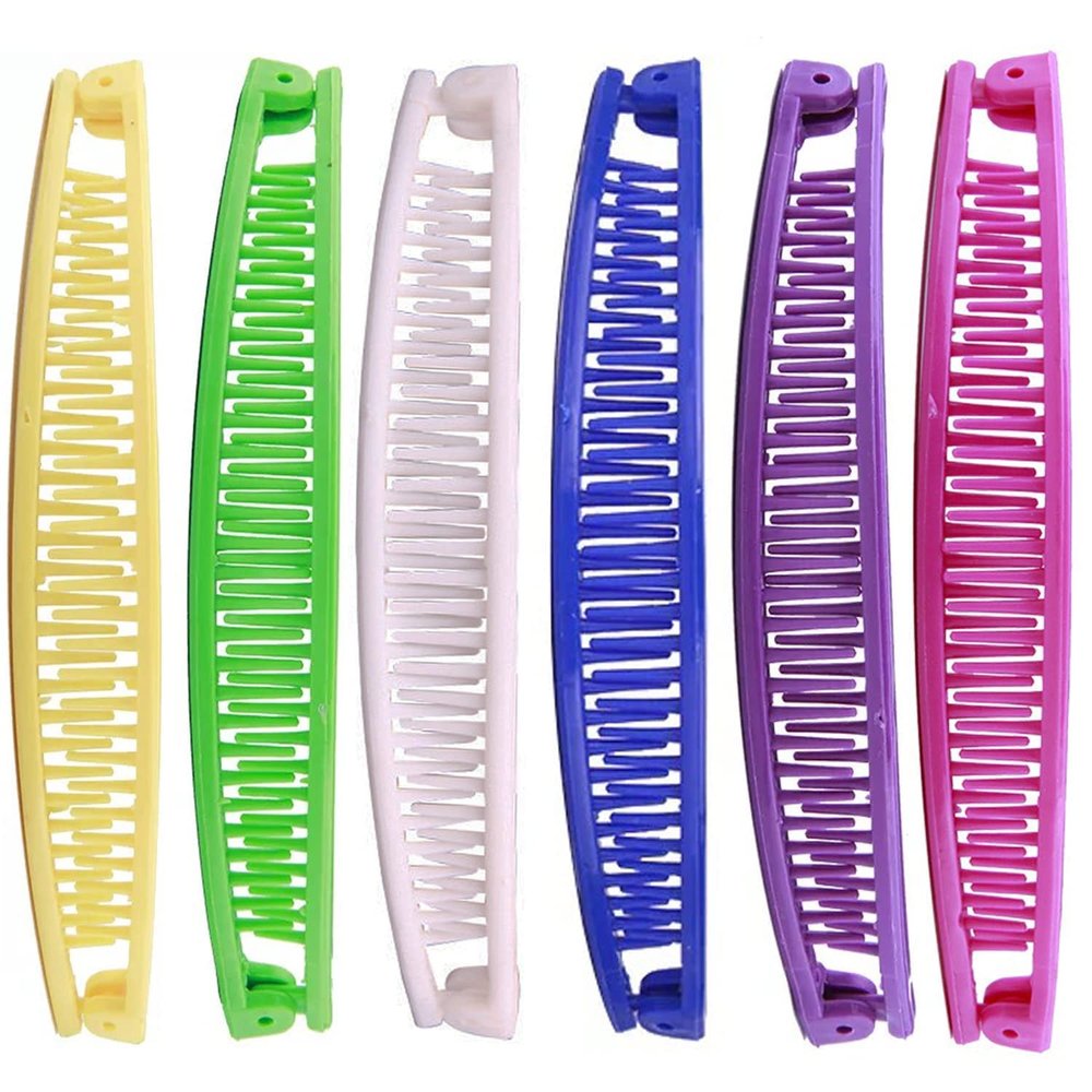 Yunxiao88 Retro Wide Banana Hair Clips for Women