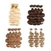 Brazilian Virgin Remy Human Hair Body Wave Bundles, Double-Drawn Weave Extensions, Ash Blonde, 26 Inch view 3