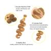 Brazilian Virgin Remy Human Hair Body Wave Bundles, Double-Drawn Weave Extensions, Ash Blonde, 26 Inch view 4
