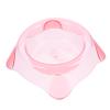 ABS Food Bowl for Dogs and Cats, Transparent Pink view 1