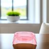 ABS Food Bowl for Dogs and Cats, Transparent Pink view 2