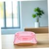 ABS Food Bowl for Dogs and Cats, Transparent Pink view 3