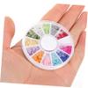 Half-Round Resin Nail Beads for Nail Art, 3 Boxes view 4