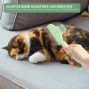 2-Pack Self-Cleaning Pet Grooming Brushes, Green view 2