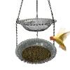 Bird Water Feeder, Small Bird Water Dish, Double-Layer Design, 24 x 23 x 5 cm view 1
