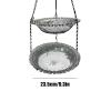 Bird Water Feeder, Small Bird Water Dish, Double-Layer Design, 24 x 23 x 5 cm view 2