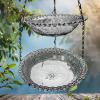 Bird Water Feeder, Small Bird Water Dish, Double-Layer Design, 24 x 23 x 5 cm view 3