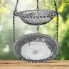 Bird Water Feeder, Small Bird Water Dish, Double-Layer Design, 24 x 23 x 5 cm view 4