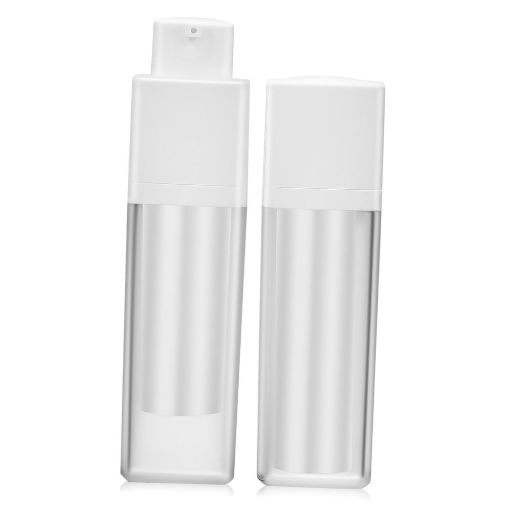 30 mL White Airless Pump Bottles, AS and PP, for Travel