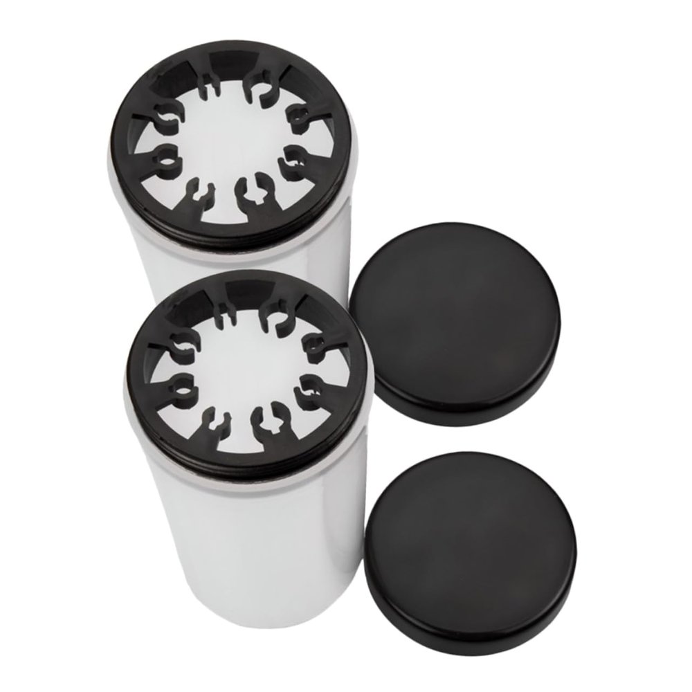 Removable Brush Cleaner Bottles for Nail Art Brushes, Plastic, 2-Piece