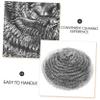 Ciieeo 6-Piece Stainless Steel Scouring Pads, 9 cm, Rust-Resistant, for Pots, Pans, Cast Iron, Oven Racks and Grills view 4